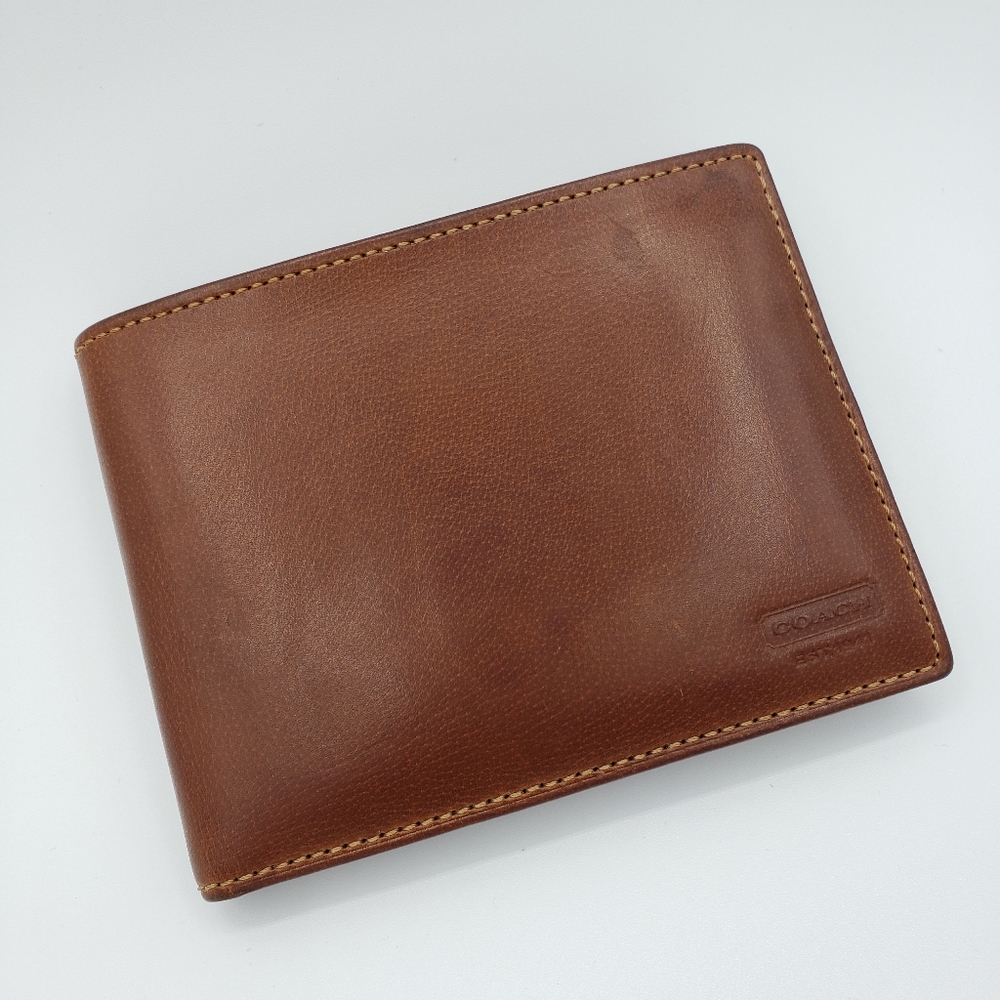 New Men's Coach Billfold Wallet